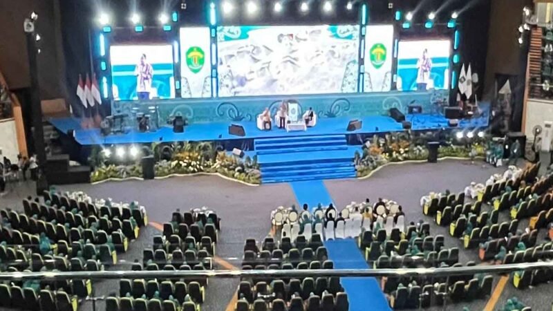 Ketua TP-PKK Mura Hadiri Peringatan HKG PKK ke-53 dan Rakernas X PKK