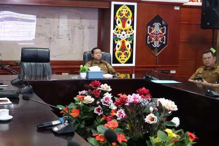 Pemkab Mura Rakor Pengendalian Inflasi Daerah dan Progam 3 juta Rumah Bersama Kemendagri