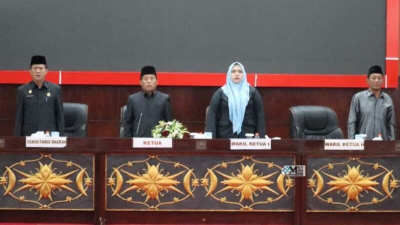 DPRD Kabupaten Mura Gelar Rapat Paripurna Penyampaian Hasil Reses dan Penyerahan Tiga Raperda