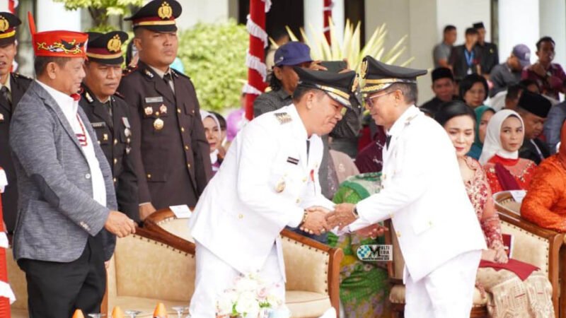 Bupati Pimpin Upacara HUT Ke – 80 RI Tingkat Kabupaten Murung Raya