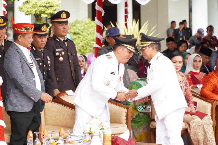 Bupati Pimpin Upacara HUT Ke – 80 RI Tingkat Kabupaten Murung Raya