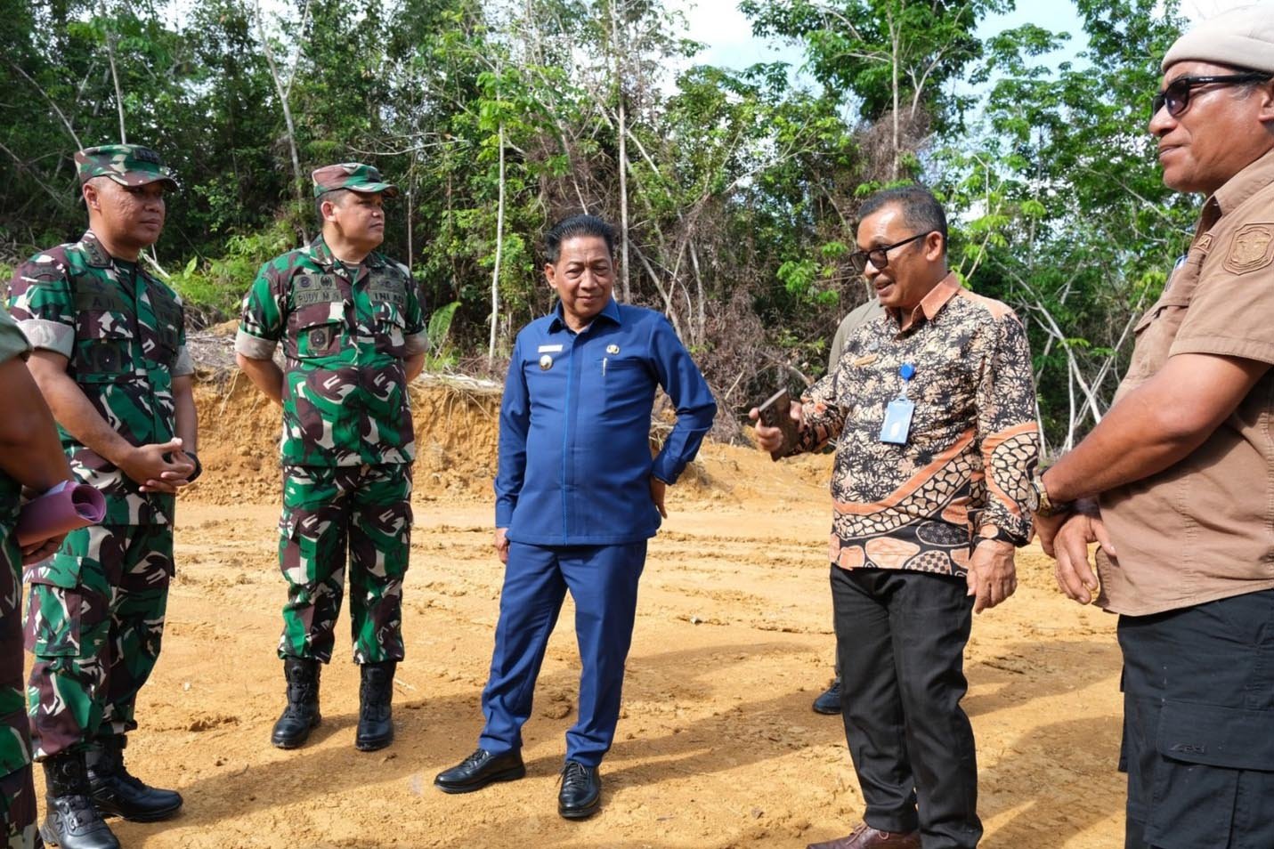 Bupati Mura Lakukan Peninjauan Pembangunan Batalyon Infanteri Teritorial