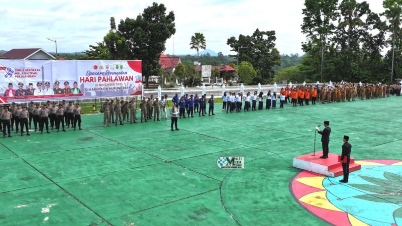 Bupati Murung Raya Inspektur Upacara Peringatan Hari Pahlawan