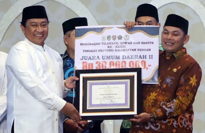 Prestasi Membanggakan, Kabupaten Mura Raih Juara Umum Ketiga di Ajang MTQH XXXIII Tingkat Prov Kalteng