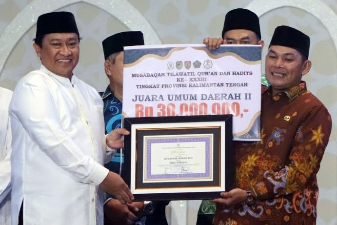 Prestasi Membanggakan, Kabupaten Mura Raih Juara Umum Ketiga di Ajang MTQH XXXIII Tingkat Prov Kalteng