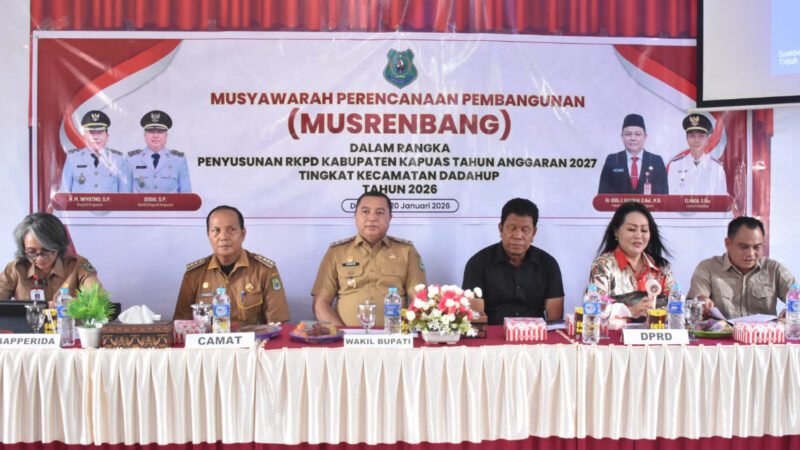Wabup Kapuas : Musrenbang Bagian dari Tahapan Penyusunan RKPD Kabupaten Kapuas Tahun 2027