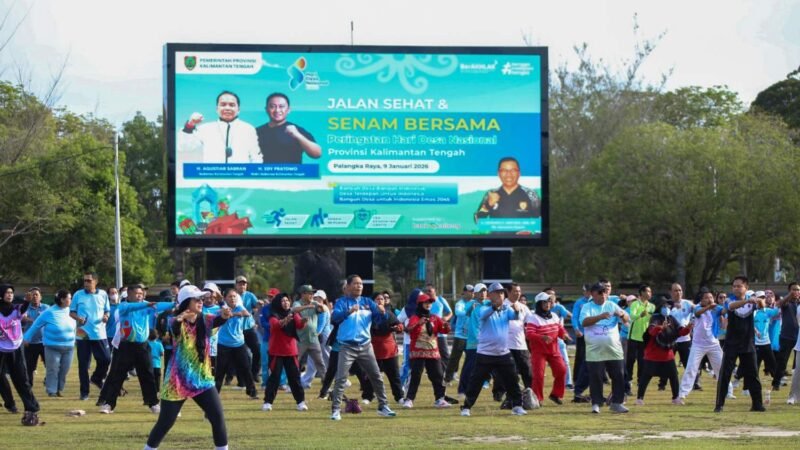 Wagub Edy Pratowo Buka Jalan Sehat dan Senam Pagi Peringati Hari Desa Nasional 2026
