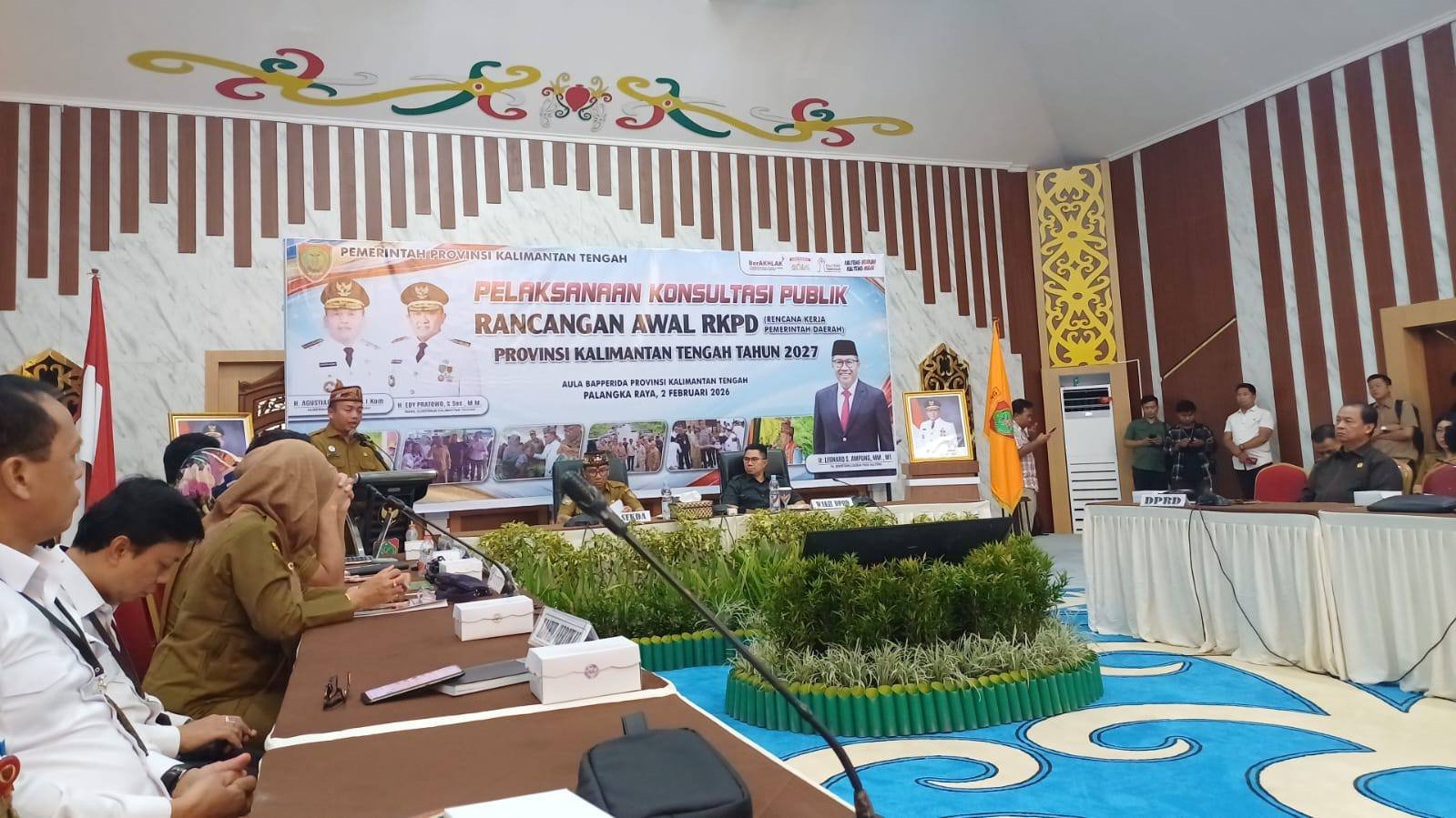 Pemprov Kalteng Gelar Konsultasi Publik Tahapan Penyusunan RKPD Tahun 2027