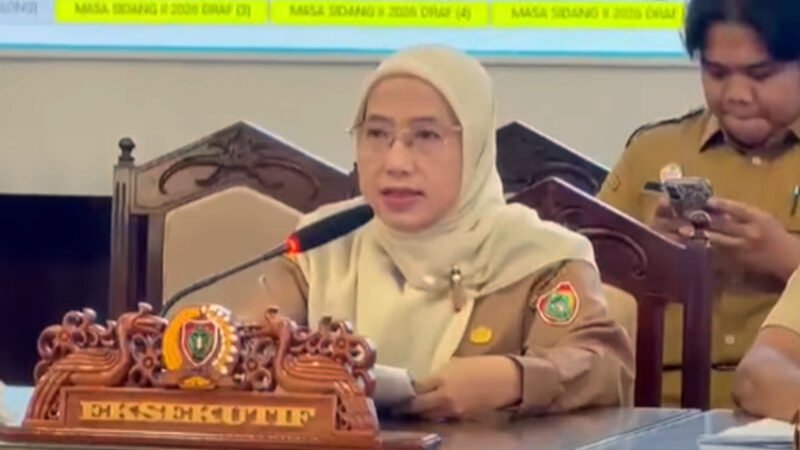 Asisten III Sunarti Hadiri Rapat Banmus Bahas Penyusunan Kembali Jadwal Kegiatan DPRD Kalteng