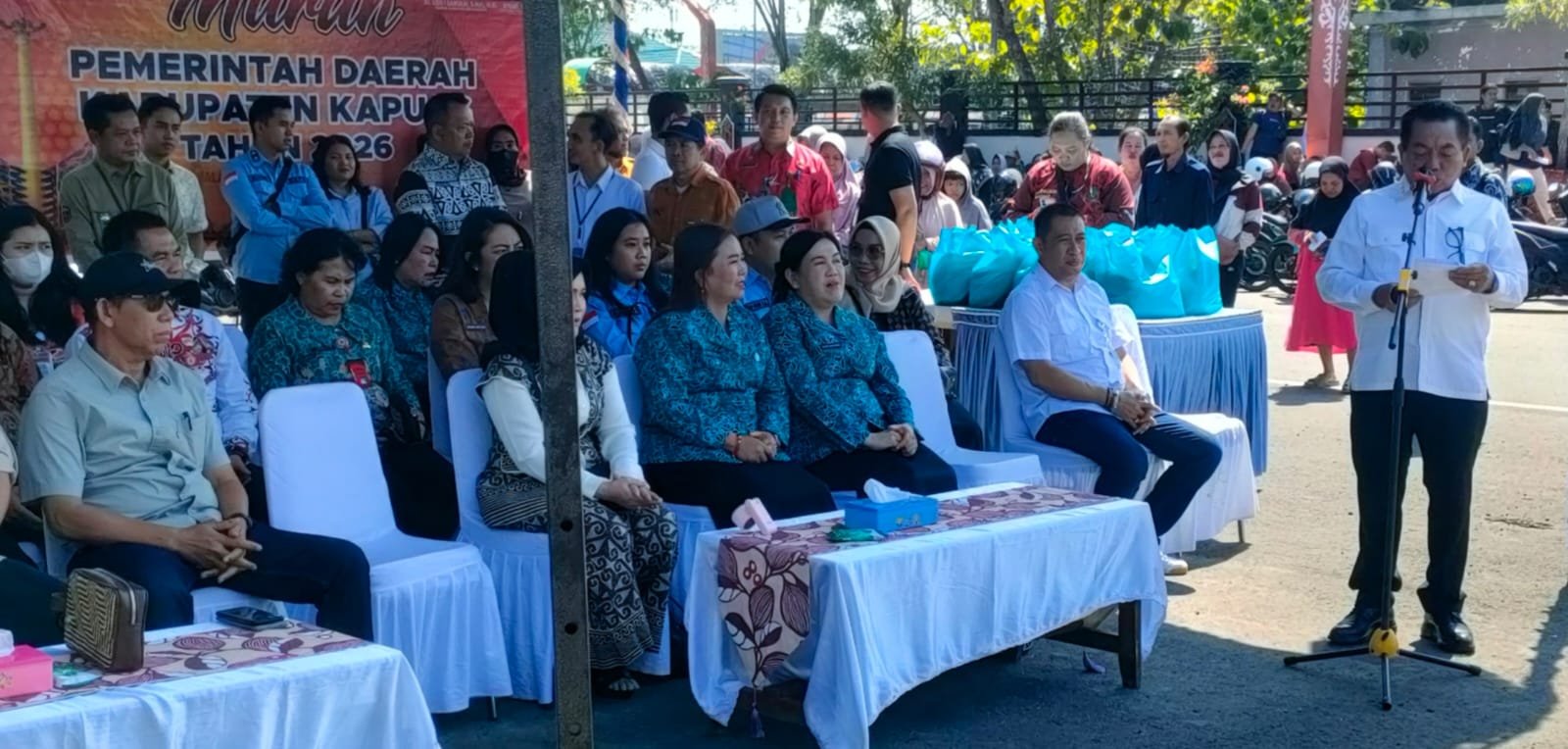 Jaga Stabilitas Harga Bapok, Pemkab Kapuas dan Bulog Gelar GPM dan Operasi Pasar Murah