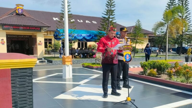 Wabup Kapuas Pimpin Apel Gelar Pasukan Operasi Ketupat Talabang 2026 Jelang Idul Fitri