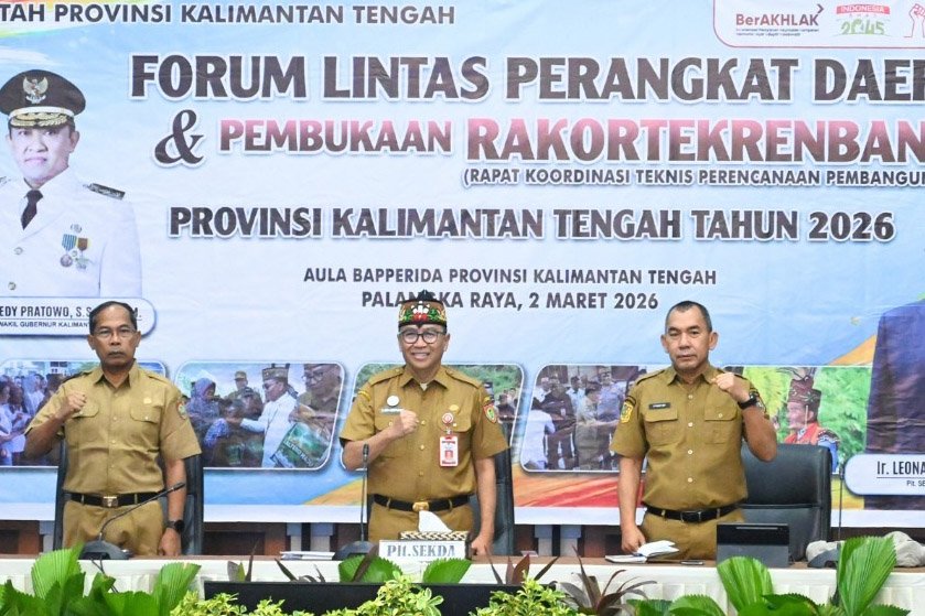 Plt. Sekda Kalteng Buka Forum Lintas Perangkat Daerah RKPD Tahun 2027 dan Rakortekrenbang Tahun 2026