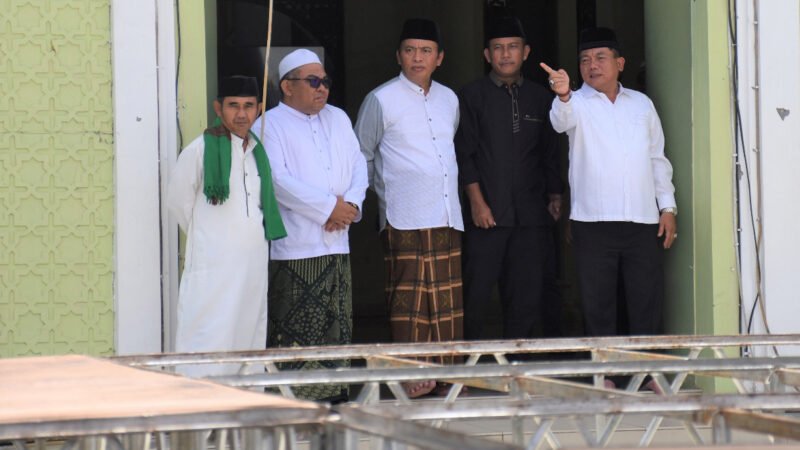 Usai Salat Jumat, Bupati Kapuas Tinjau Lokasi Persiapan Acara Tablig Akbar