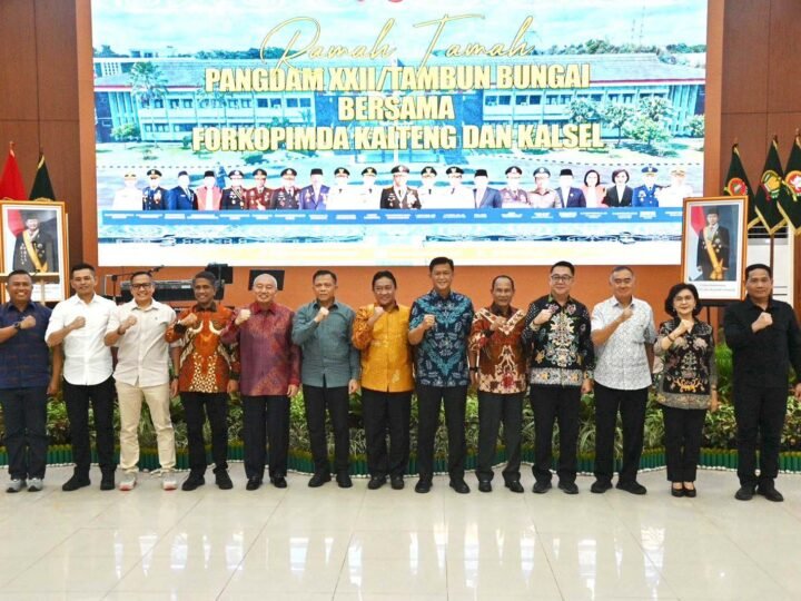 Ramah Tamah Pangdam XXII/TB Bersama Forkopimda Kalselteng, Wagub Kalteng : Momentum Pererat Kebersamaan