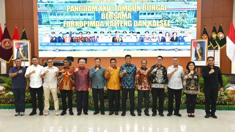 Ramah Tamah Pangdam XXII/TB Bersama Forkopimda Kalselteng, Wagub Kalteng : Momentum Pererat Kebersamaan