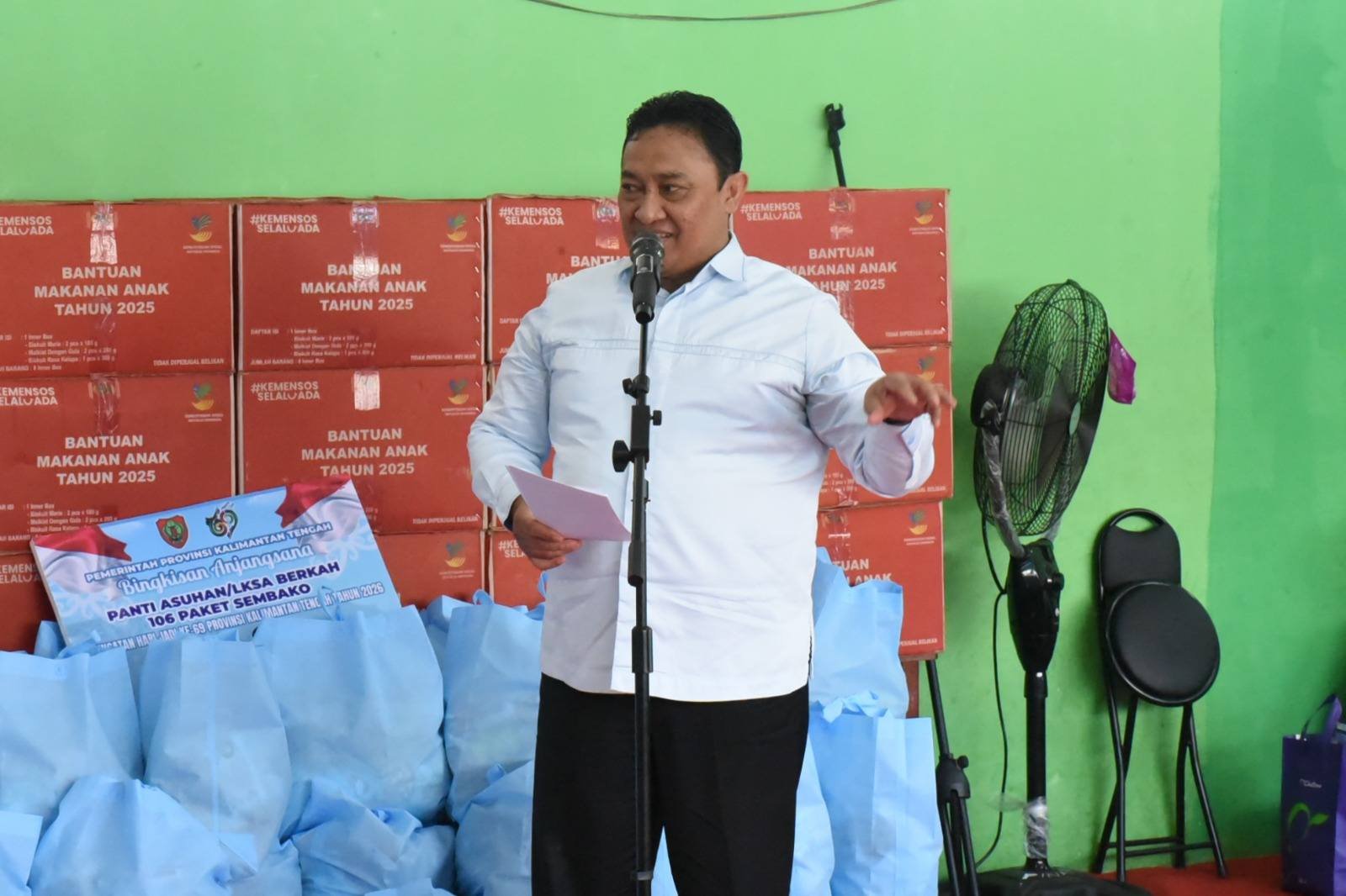 Dukung Pembangunan SDM yang Unggul dan Berdaya Saing, Wagub Kalteng Anjangsana ke Panti Asuhan