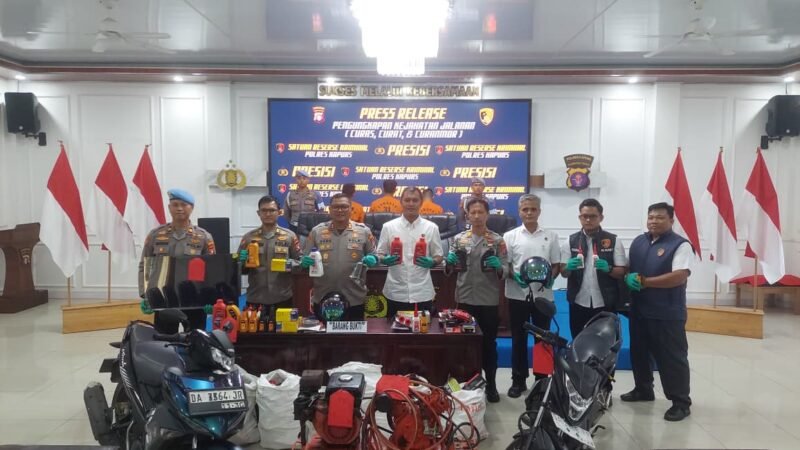 Tiga Pelaku Curas Lintas Provinsi Dibekuk Polres Kapuas