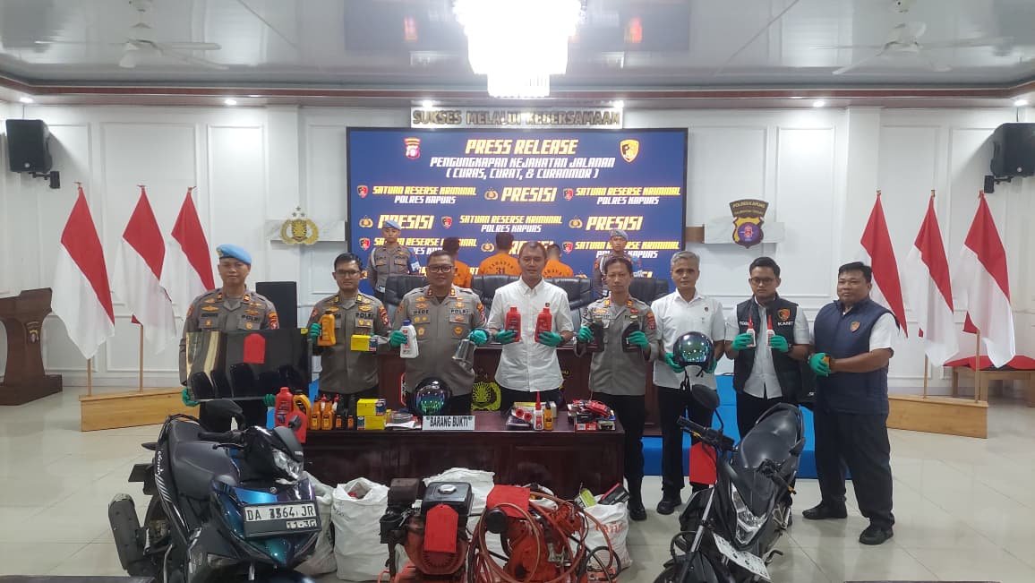 Tiga Pelaku Curas Lintas Provinsi Dibekuk Polres Kapuas