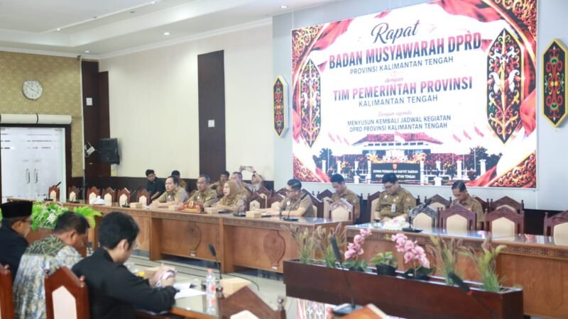 Tim Pemprov Kalteng Hadiri Rapat Banmus DPRD, Penetapan Agenda Strategis DPRD Hingga Akhir Juli 2026