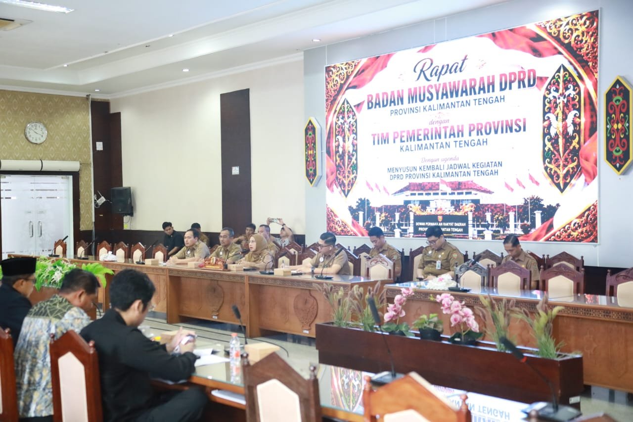 Tim Pemprov Kalteng Hadiri Rapat Banmus DPRD, Penetapan Agenda Strategis DPRD Hingga Akhir Juli 2026