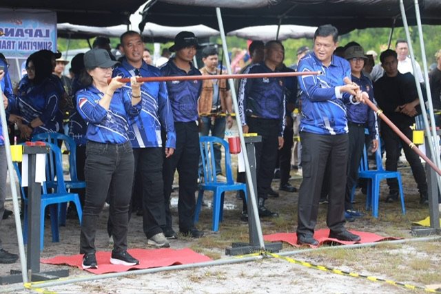 Pemprov Kalteng Apresiasi Lomba Menembak dan Sumpit Peringatan Hari Bhayangkara ke-80