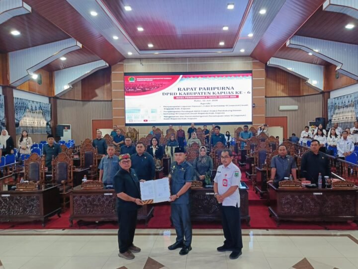 DPRD Kapuas Setujui Sembilan Raperda, Pengesahan RTRW 2026-2046 Ditunda