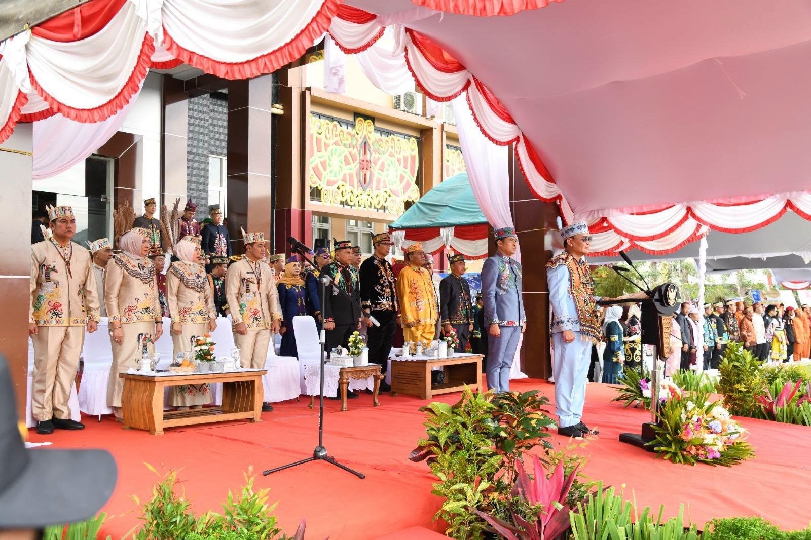 Pimpin Upacara, Gubernur Agustiar Sabran Ajak Pulang Pisau Perkuat Kemandirian Daerah di Hari Jadi ke-24
