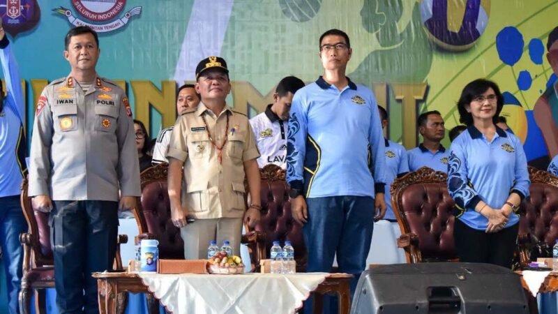 Rangkaian Peringatan Hari Bhayangkara ke-80, Gubernur Kalteng Buka Turnamen Bola Voli Kapolda Cup II Tahun 2026