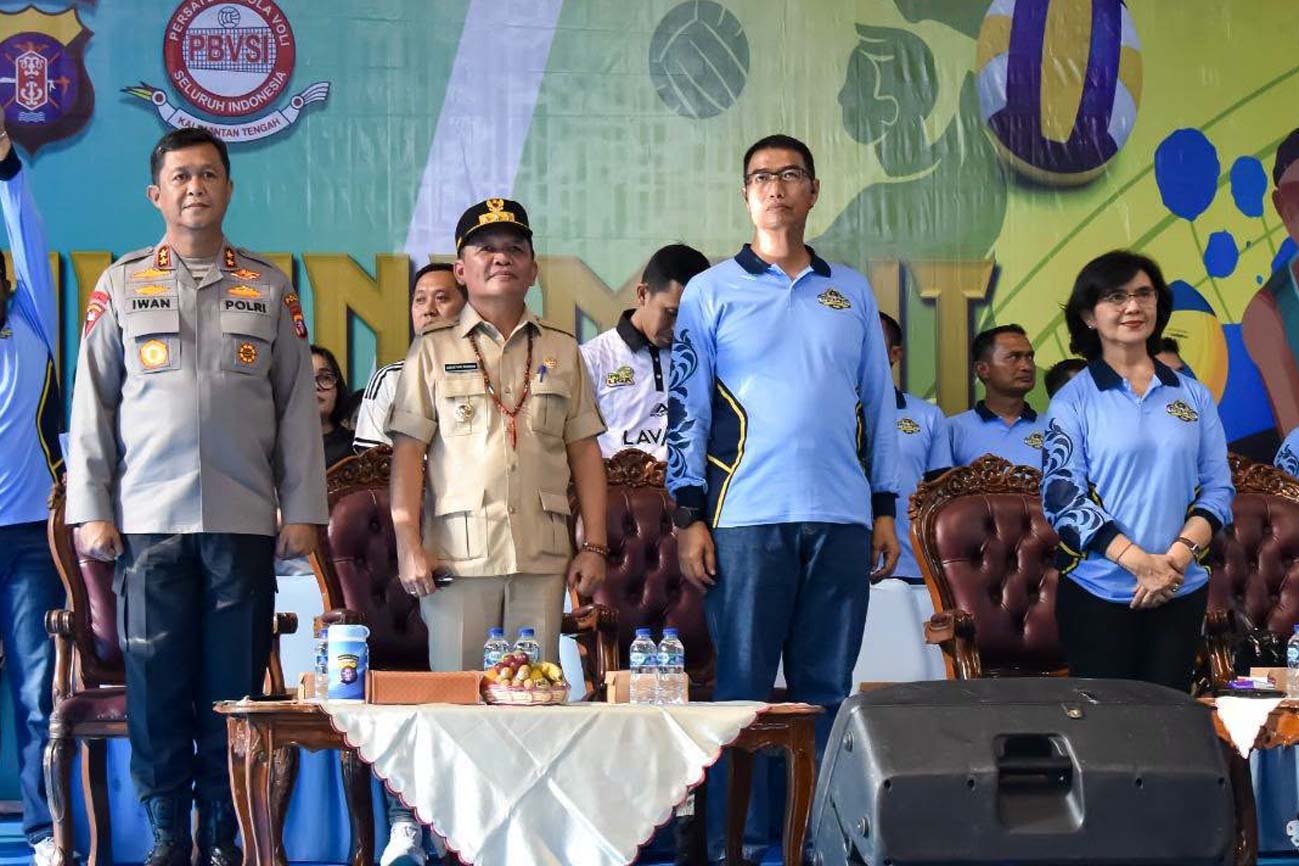 Rangkaian Peringatan Hari Bhayangkara ke-80, Gubernur Kalteng Buka Turnamen Bola Voli Kapolda Cup II Tahun 2026