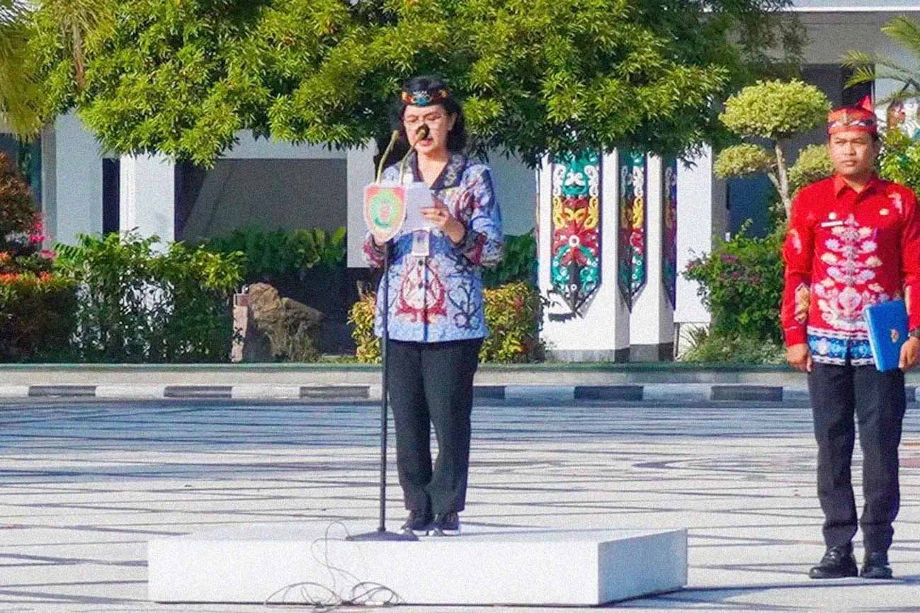 Pimpin Upacara Peringatan HAN, Sekda Kalteng Tekankan Penguatan Sinergi Penuhi Hak-hak Anak