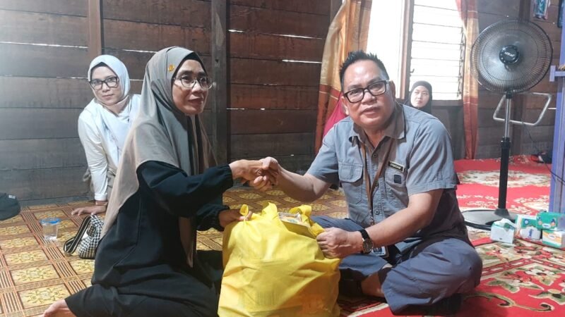 Dinas BPBD dan Dinsos Sambangi Keluarga Korban Dampak Kabut Asap